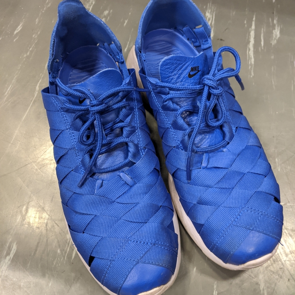 NIKE ROSHE RUN Blue Ribbon Blue Leather Womens 7 - Picture 5 of 5
